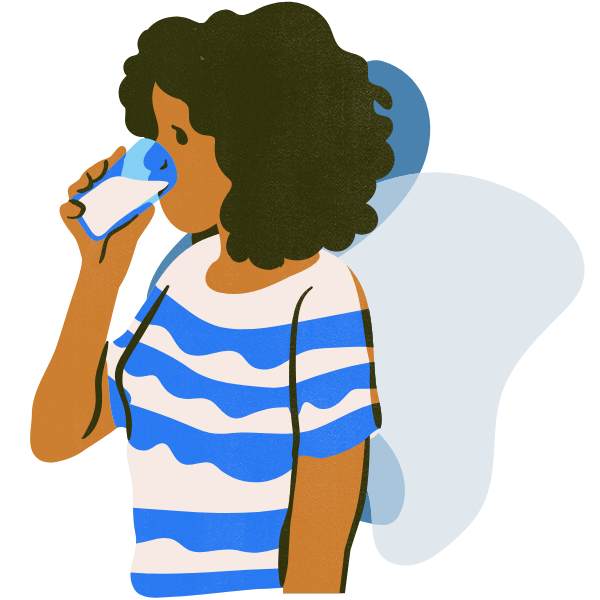 Enjoying the health benefits of Kara Pure 2 Drinking water generated by Kara Pure 2